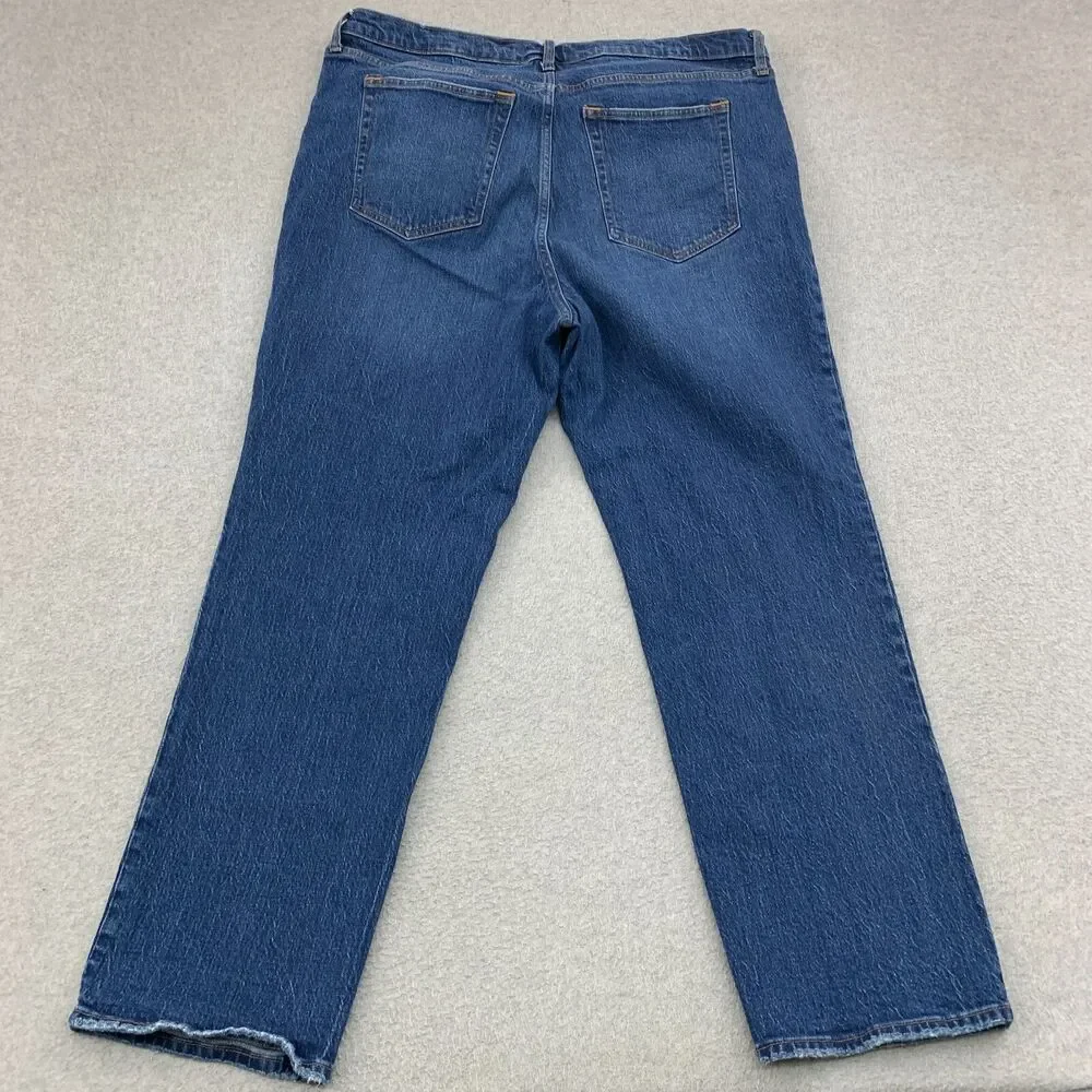 Abercrombie & Fitch Jeans 35/20R 90s Straight Ultra High Rise Stretch Denim - Picture 12 of 16